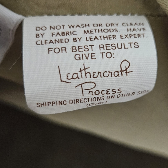 Sawyer Of NAPA Leather Women's Brown/Gray Trench Coat - Picture 8 of 8